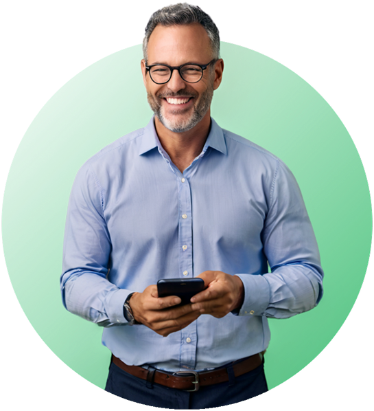 homem sorrindo hero banner